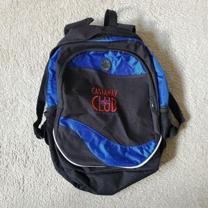 Disney Cruise Line Castaway Club Blue and Black Backpack